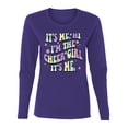thumbnail image 1 of Wild Bobby Its Me I'm The Cheer Girl Women Graphic Long Sleeve Tee, 1 of 5