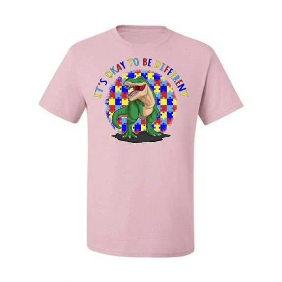 Wild Bobby Its Okay to Be Different | Dinosaur Autism Awareness Men Tee