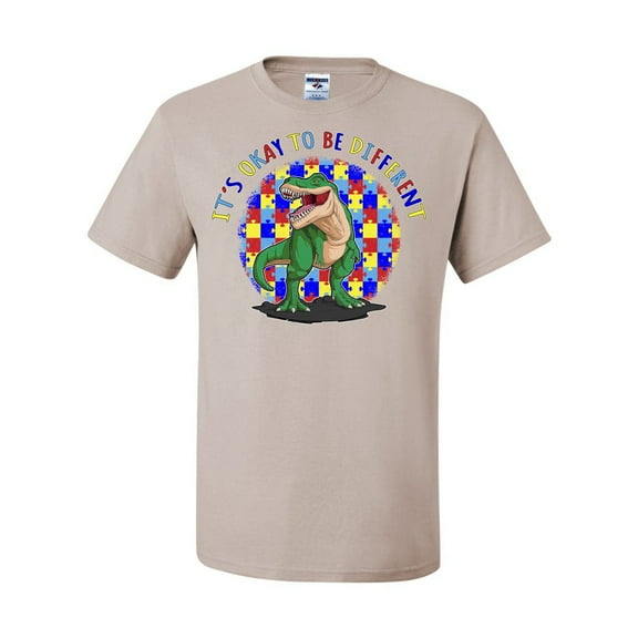 Wild Bobby Its Okay to Be Different | Dinosaur Autism Awareness Men Tee