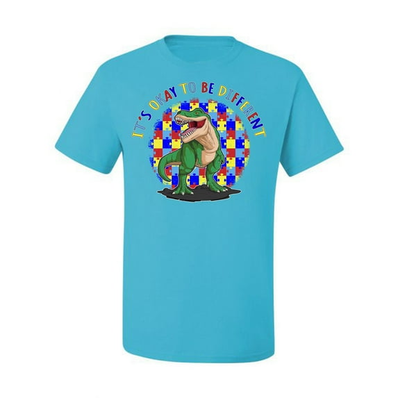 Wild Bobby Its Okay to Be Different | Dinosaur Autism Awareness Men Tee