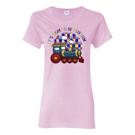 Wild Bobby Its Okay to Be Different | Train Autism Awareness Women Graphic Tee