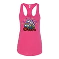 thumbnail image 1 of Wild Bobby Its Okay to Be Different | Train Autism Awareness Women Racerback Tank Top, 1 of 5