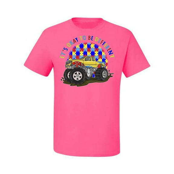 Wild Bobby Its Okay to Be Different | Truck Autism Awareness Men Tee
