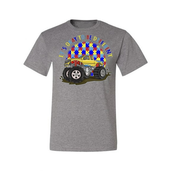 Wild Bobby Its Okay to Be Different | Truck Autism Awareness Men Tee