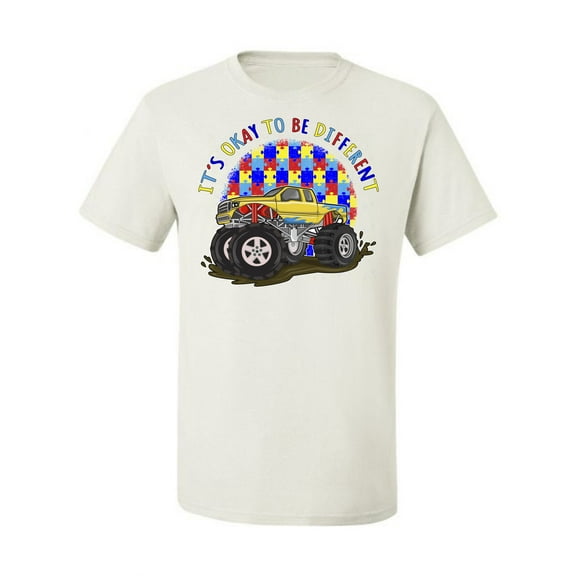 Wild Bobby Its Okay to Be Different | Truck Autism Awareness Men Tee