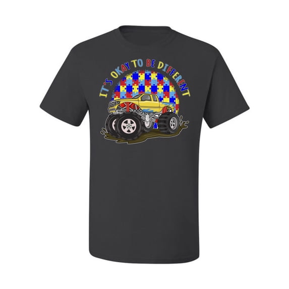 Wild Bobby Its Okay to Be Different | Truck Autism Awareness Men Tee