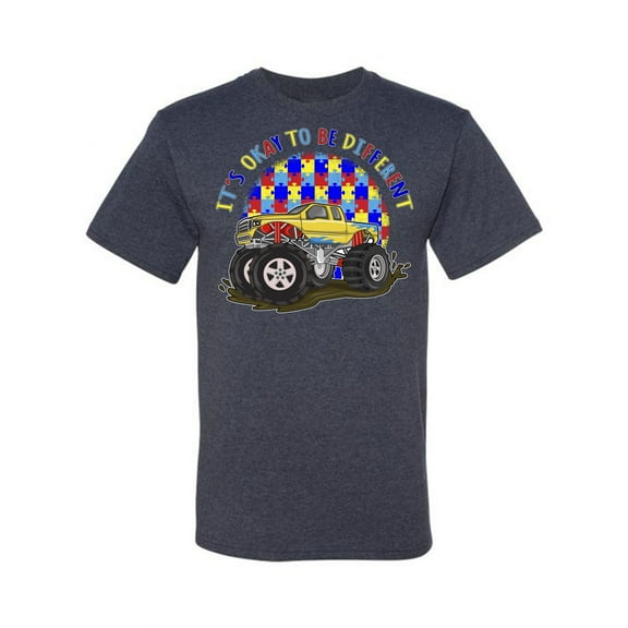 Wild Bobby Its Okay to Be Different | Truck Autism Awareness Men Tee