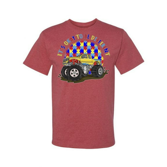Wild Bobby Its Okay to Be Different | Truck Autism Awareness Men Tee