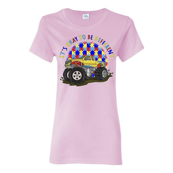 Wild Bobby Its Okay to Be Different | Truck Autism Awareness Women Graphic Tee