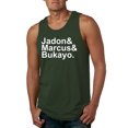 thumbnail image 1 of Wild Bobby, Jadon & Marcus & Bukayo, Sports, Men Graphic Tank Top, Forest Green, Large, 1 of 5