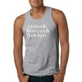 thumbnail image 1 of Wild Bobby, Jadon & Marcus & Bukayo, Sports, Men Graphic Tank Top, Heather Grey, Small, 1 of 5