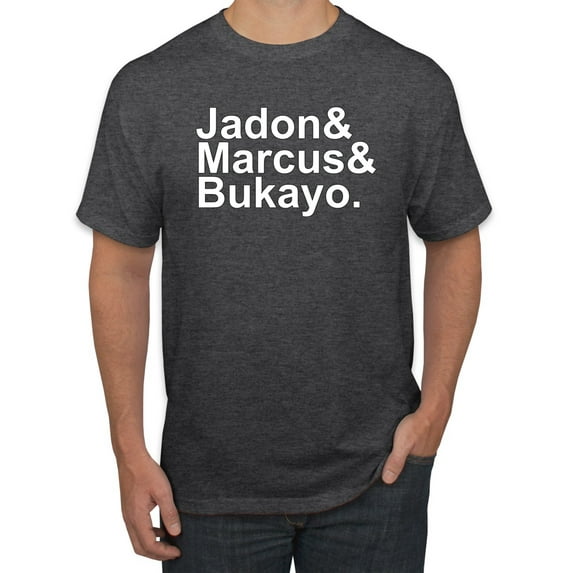 Wild Bobby, Jadon & Marcus & Bukayo, Sports, Men Graphic Tee, Heather Black, 4X-Large