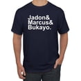 thumbnail image 1 of Wild Bobby, Jadon & Marcus & Bukayo, Sports, Men Graphic Tee, Navy, Large, 1 of 5