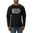 thumbnail image 1 of Wild Bobby, Jadon & Marcus & Bukayo, Sports, Men Long Sleeve Shirt, Black, Small, 1 of 5