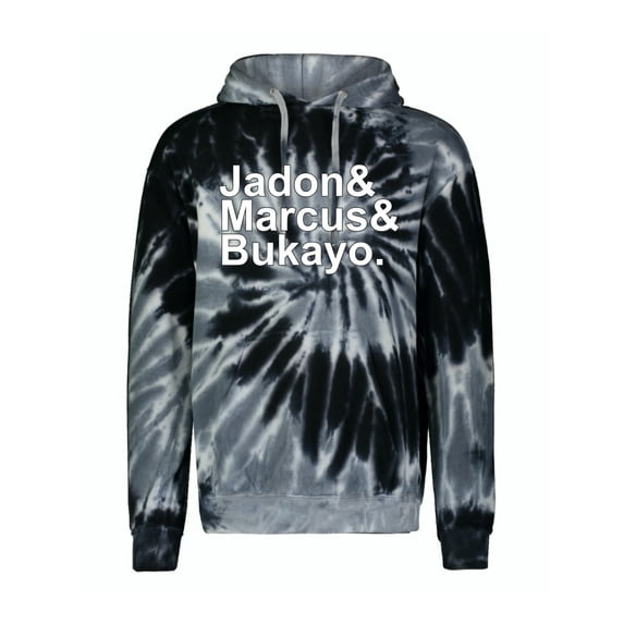 Wild Bobby, Jadon & Marcus & Bukayo, Sports, Unisex Graphic Hoodie Sweatshirt, Spiral Black, XX-Large