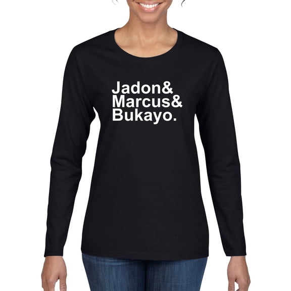 Wild Bobby, Jadon & Marcus & Bukayo, Sports, Women Graphic Long Sleeve Women, Black, Small