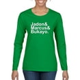 thumbnail image 1 of Wild Bobby, Jadon & Marcus & Bukayo, Sports, Women Graphic Long Sleeve Women, Kelly, Small, 1 of 5