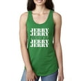 thumbnail image 1 of Wild Bobby Jerry Springer 90's TV Talk Show Host Jerry Jerry Chant Famous People Ladies Racerback Tank Top, Kelly, Small, 1 of 6