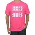 thumbnail image 1 of Wild Bobby Jerry Springer 90's TV Talk Show Host Jerry Jerry Chant Famous People Men's Tee, Neon Pink, X-Large, 1 of 6