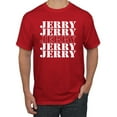 thumbnail image 1 of Wild Bobby Jerry Springer 90's TV Talk Show Host Jerry Jerry Chant Famous People Men's Tee, Red, Large, 1 of 6