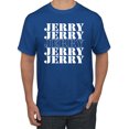 thumbnail image 1 of Wild Bobby Jerry Springer 90's TV Talk Show Host Jerry Jerry Chant Famous People Men's Tee, Royal, Medium, 1 of 6