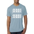 thumbnail image 1 of Wild Bobby Jerry Springer 90's TV Talk Show Host Jerry Jerry Chant Famous People Mens Premium Tri Blend Tee, Denim, Medium, 1 of 6