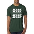thumbnail image 1 of Wild Bobby Jerry Springer 90's TV Talk Show Host Jerry Jerry Chant Famous People Mens Premium Tri Blend Tee, Forest Green, X-Large, 1 of 6