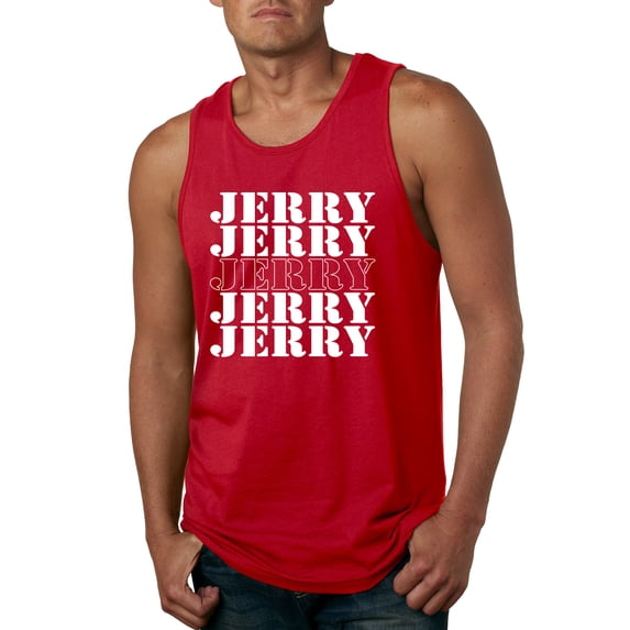 Wild Bobby Jerry Springer 90's TV Talk Show Host Jerry Jerry Chant Famous People Mens Tank Top, Red, XX-Large