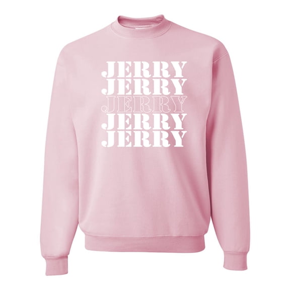 Wild Bobby Jerry Springer 90's TV Talk Show Host Jerry Jerry Chant Famous People Unisex Crewneck Sweatshirt, Light Pink, Medium