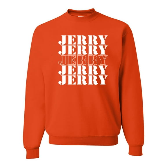 Wild Bobby Jerry Springer 90's TV Talk Show Host Jerry Jerry Chant Famous People Unisex Crewneck Sweatshirt, Orange, 3X-Large