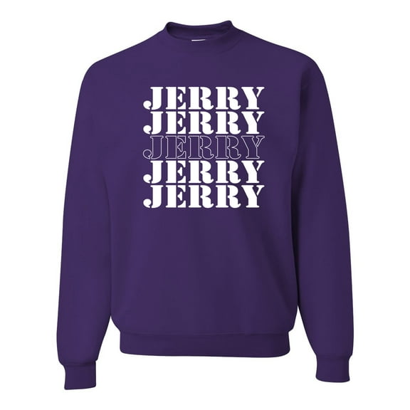 Wild Bobby Jerry Springer 90's TV Talk Show Host Jerry Jerry Chant Famous People Unisex Crewneck Sweatshirt, Purple, Small