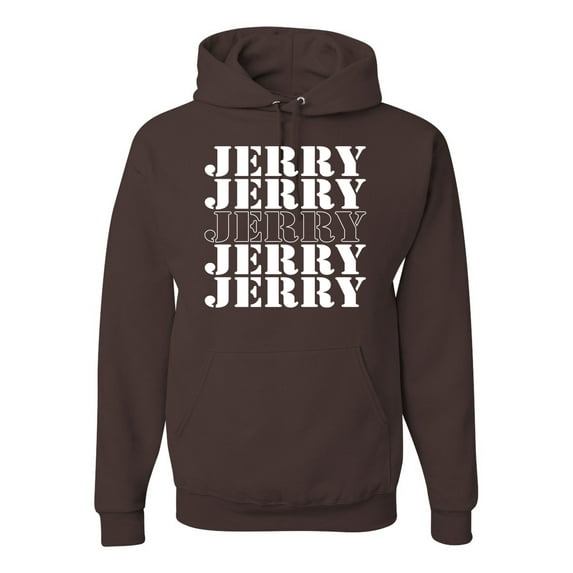 Wild Bobby Jerry Springer 90's TV Talk Show Host Jerry Jerry Chant Famous People Unisex Hoodie Sweatshirt, Brown, X-Large