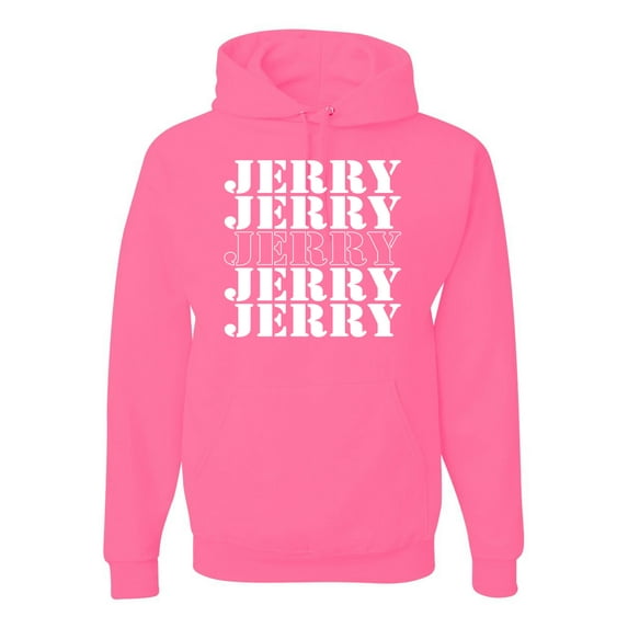 Wild Bobby Jerry Springer 90's TV Talk Show Host Jerry Jerry Chant Famous People Unisex Hoodie Sweatshirt, Neon Pink, Large
