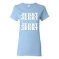 thumbnail image 1 of Wild Bobby Jerry Springer 90's TV Talk Show Host Jerry Jerry Chant Famous People Womens Graphic Tee, Light Blue, XX-Large, 1 of 6