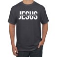 thumbnail image 1 of Wild Bobby, Jesus El Camino La Verdad La Vida Inspirational/Christian Men Graphic Tee, Charcoal, 4X-Large, 1 of 6