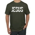 thumbnail image 1 of Wild Bobby Jesus El Camino La Verdad La Vida Inspirational/Christian Men Graphic Tee, Military Green, X-Large, 1 of 6
