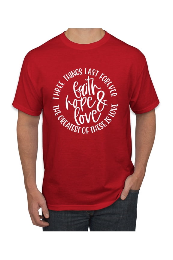 , Jesus El Camino La Verdad La Vida Inspirational/Christian Men Graphic Tee, Red, Medium