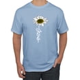 thumbnail image 1 of Wild Bobby, Jesus Flower Script Inspirational/Christian Men Graphic Tee, Light Blue, 3X-Large, 1 of 6