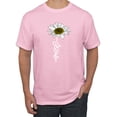 thumbnail image 1 of Wild Bobby, Jesus Flower Script Inspirational/Christian Men Graphic Tee, Light Pink, Small, 1 of 6