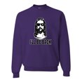 thumbnail image 1 of Wild Bobby Jesus: Ill Be Back Inspirational/Christian Unisex Crewneck Graphic Sweatshirt, Purple, 3X-Large, 1 of 5