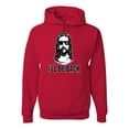 thumbnail image 1 of Wild Bobby Jesus: Ill Be Back Inspirational/Christian Unisex Graphic Hoodie Sweatshirt, Red, Small, 1 of 5