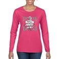 thumbnail image 1 of Wild Bobby, Jesus Is The Anchor Of My Life, Inspirational/Christian, Women Graphic Long Sleeve Tee, Fuschia, XX-Large, 1 of 4