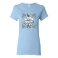 thumbnail image 1 of Wild Bobby, Jesus Is The Anchor Of My Life, Inspirational/Christian, Women Graphic Tee, Light Blue, Small, 1 of 4