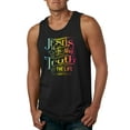 thumbnail image 1 of Wild Bobby, Jesus Is The Way John 14:6 Bible Verse, Inspirational/Christian, Men Graphic Tank Top, Black, Small, 1 of 3