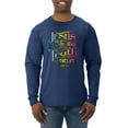 thumbnail image 1 of Wild Bobby, Jesus Is The Way John 14:6 Bible Verse, Inspirational/Christian, Men Long Sleeve Shirt, Navy, Large, 1 of 3