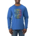 thumbnail image 1 of Wild Bobby, Jesus Is The Way John 14:6 Bible Verse, Inspirational/Christian, Men Long Sleeve Shirt, Royal, 3XL, 1 of 3
