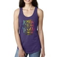 thumbnail image 1 of Wild Bobby, Jesus Is The Way John 14:6 Bible Verse, Inspirational/Christian, Women Racerback Tank Top, Purple Rush, Small, 1 of 3