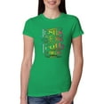 thumbnail image 1 of Wild Bobby, Jesus Is The Way John 14:6 Bible Verse, Inspirational/Christian, Women Slim Fit Junior Tee, Kelly, Large, 1 of 3