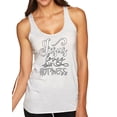 thumbnail image 1 of Wild Bobby, Jesus Love This Hot Mess Inspirational/Christian Tri-Blend Racerback Tank Top, Heather White, Medium, 1 of 2