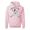 thumbnail image 1 of Wild Bobby, Jesus Saves Baseball Pitcher Reliever, Inspirational/Christian, Unisex Graphic Hoodie Sweatshirt, Light Pink, X-Large, 1 of 3